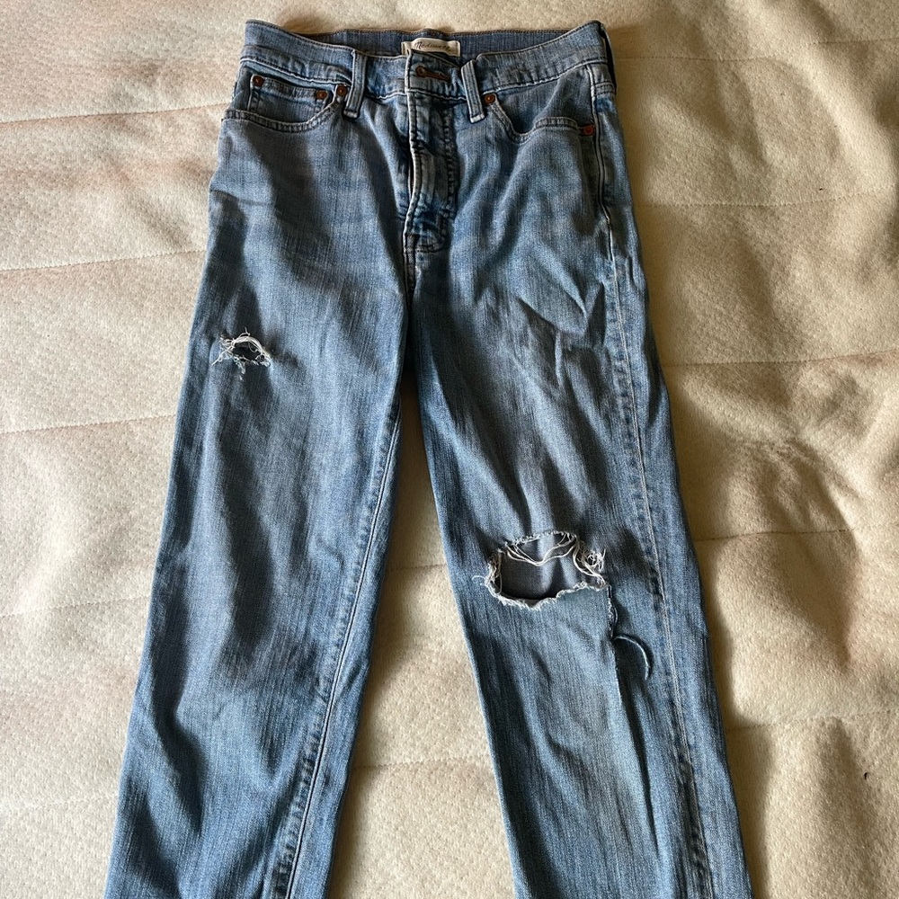 Madewell size 26 straight leg crop vintage jeans